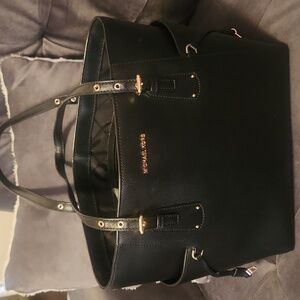 Michael Kors Black and Gold Tote